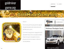 Tablet Screenshot of goldminergame.org